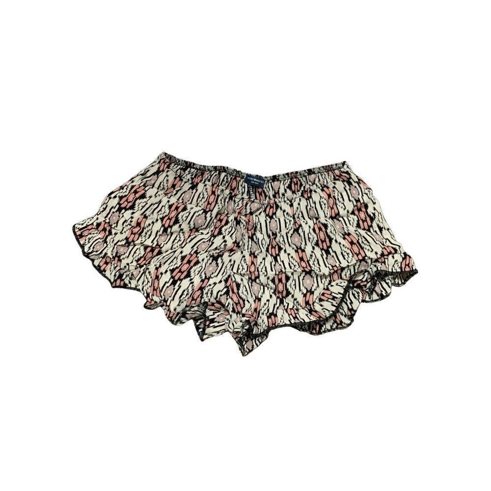 brandy melville womens tribal beige pink black mini shorts one size